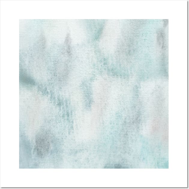 Subtle green and gray watercolor Wall Art by artsytee